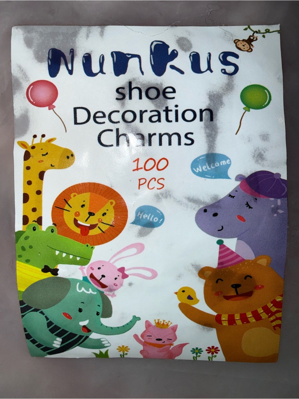 Kids Shoe Decoration Croc Charms - Assorted Colors (100 pcs)